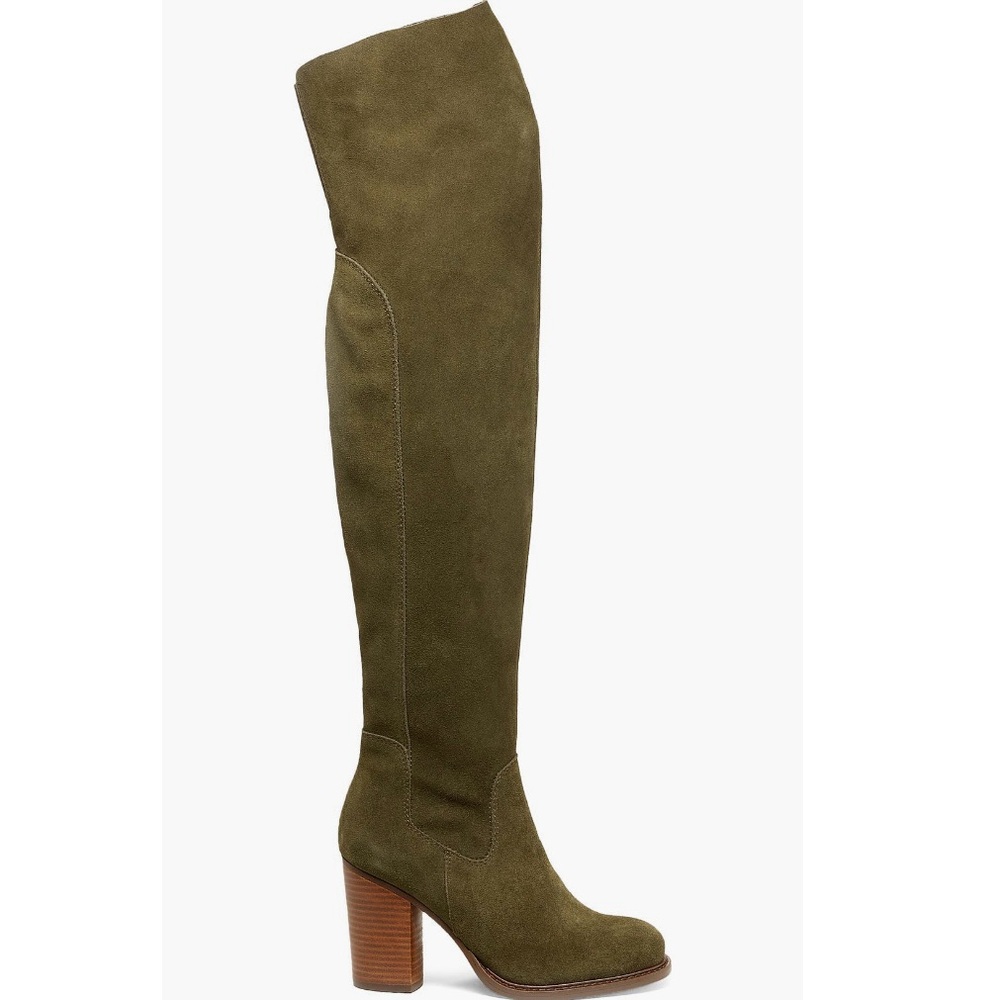 New Kelsi dagger brooklyn Logan over the knee olive green boots - Picture 3 of 6